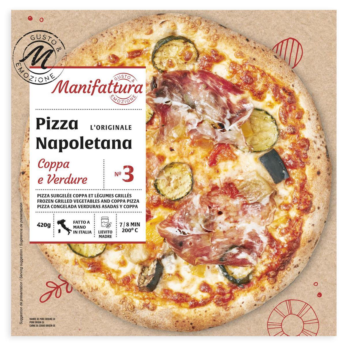 3701192501418 - Manifattura - Pizza Napoletana Coppa et Légumes Grillés