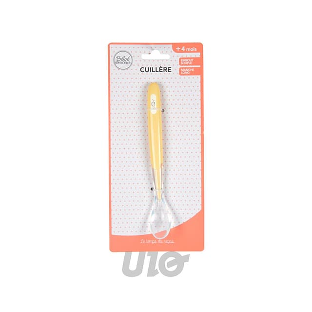 3574380061618 - BEBE DOUCEUR - Cuillère Avec Manche Long repas Bébé Jaune