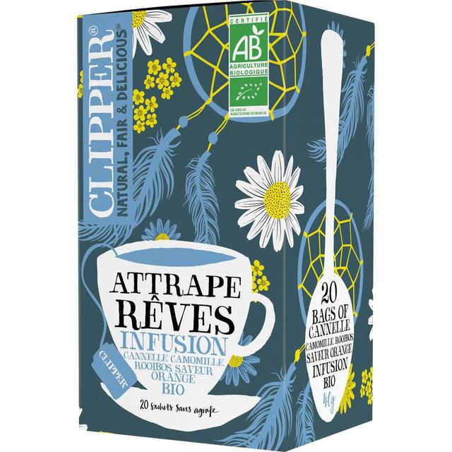 5021991942518 - Clipper - Infusion Cannelle Camomille Rooibos Saveur Orange Bio - 20 sachets