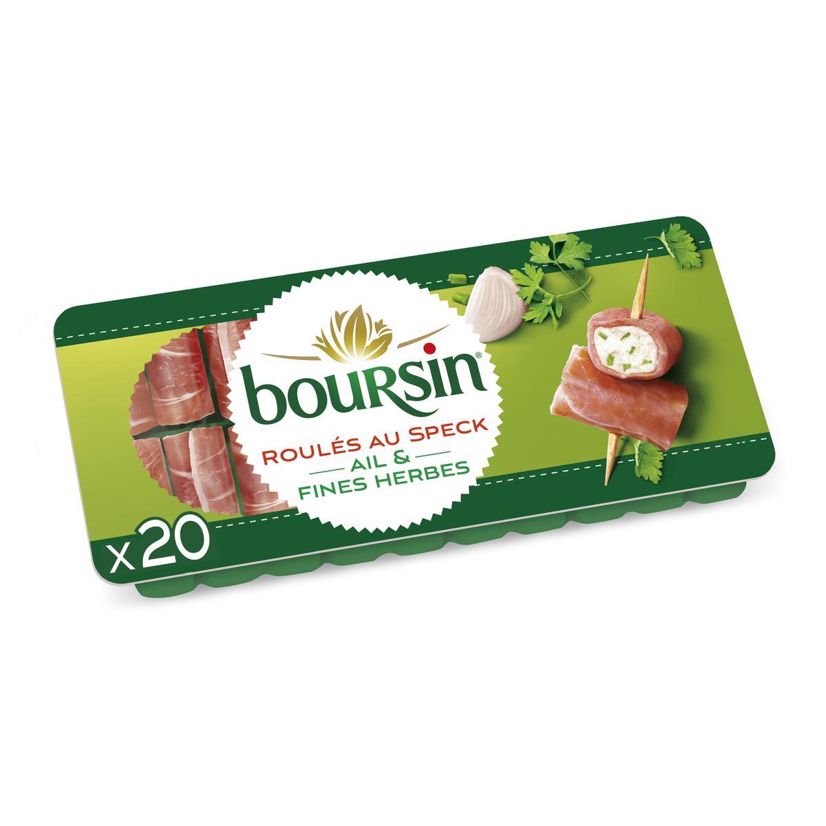 3073780982818 - Boursin - Fromage apéritif au speck, ail et fines herbes
