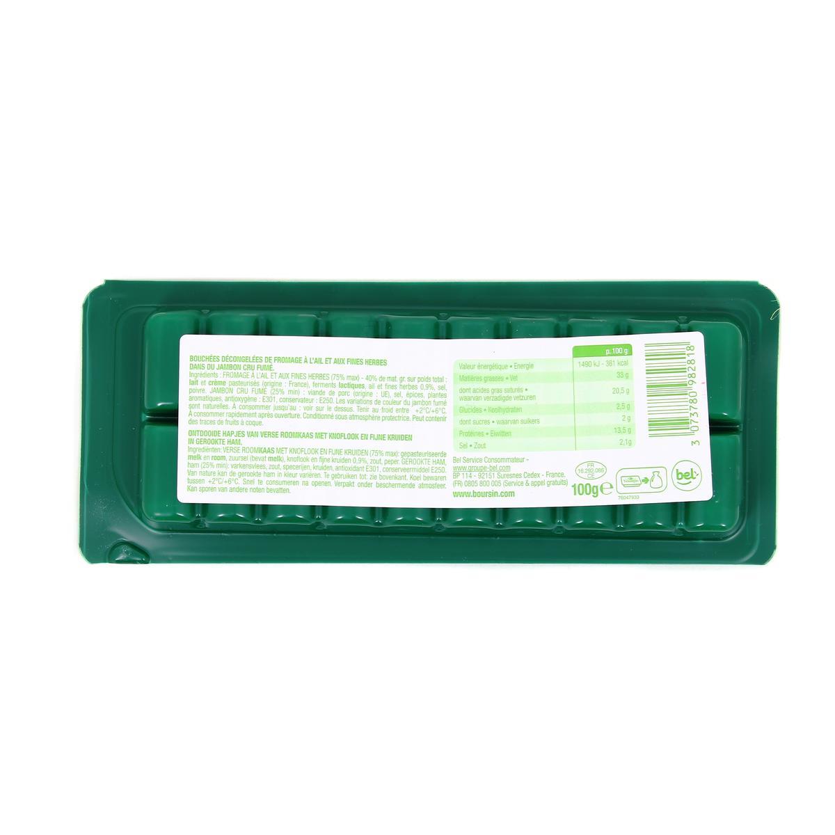 3073780982818 - Boursin - Fromage apéritif au speck, ail et fines herbes