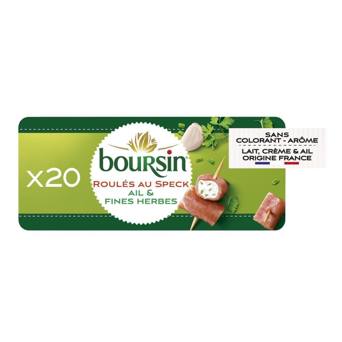 3073780982818 - Boursin - Fromage apéritif au speck, ail et fines herbes