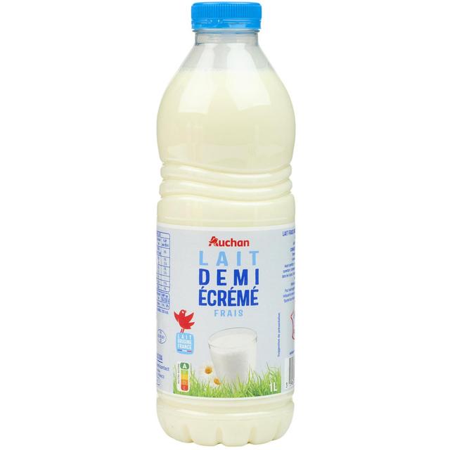 3596710535118 - Auchan - Lait demi-écrémé frais