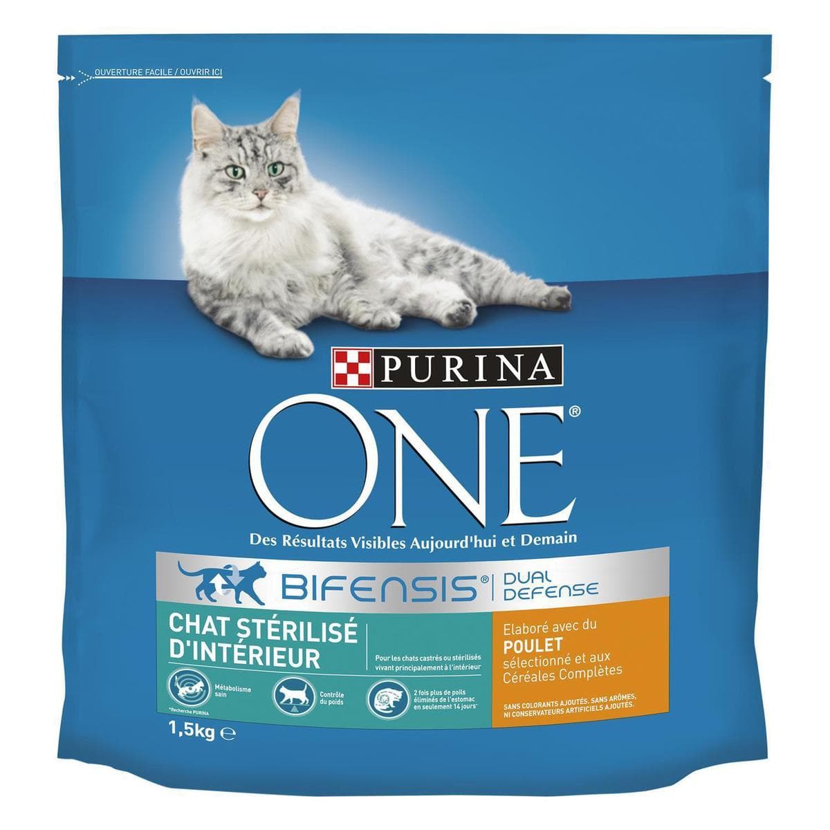 PURINA ONE Terrines Pour Chat Stérilisé - Poulet Et Dinde - 4x85g - Aide Au Poids, Système Immunitaire