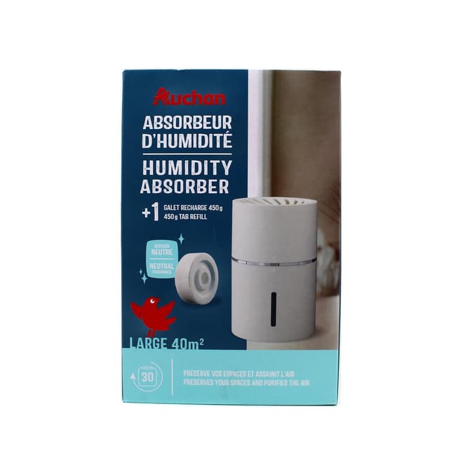 3665257415518 - Auchan - Absorbeur d'humidité avec une recharge 