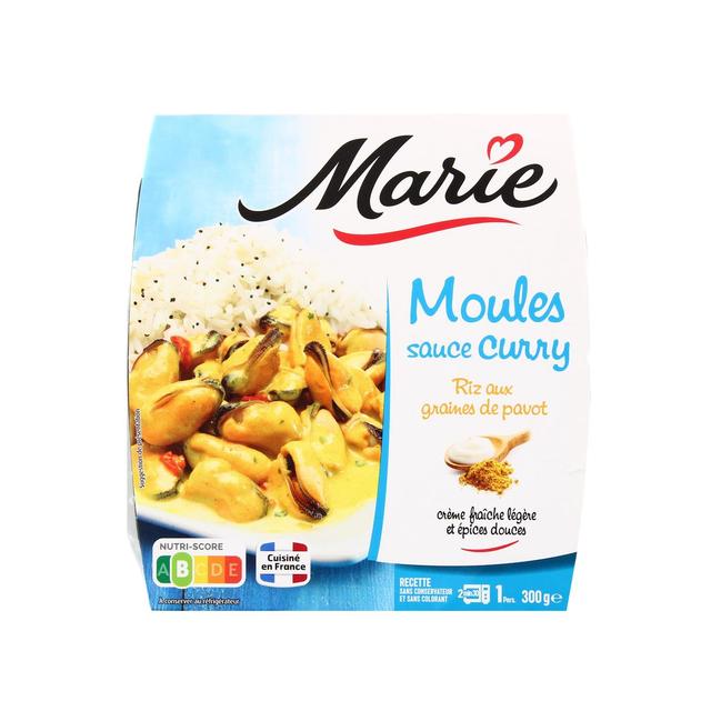 3248830116318 - Marie - Moules sauce au  Curry, Riz aux graines de Pavot