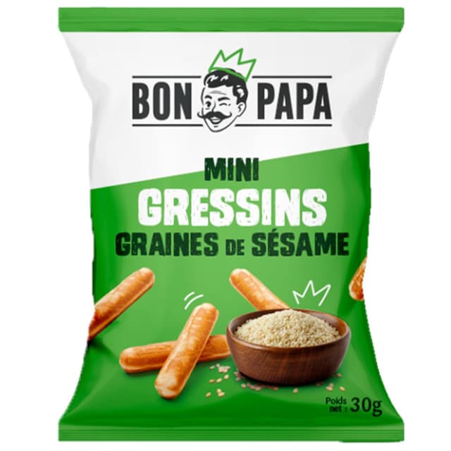3760250177118 - Bon Papa - Mini gressins aux graines de sésame