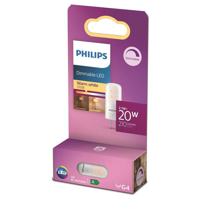 8718699767518 - Philips - Ampoule G4 2,1> Capsule LED Dimmable Blanc Chaud