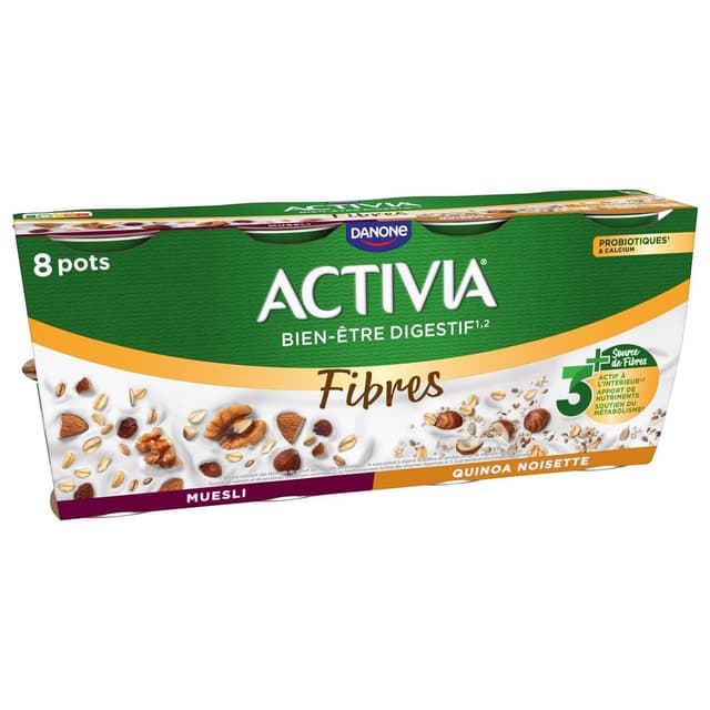 3033491347818 - Activia - Yaourt muesli et quinoa noisette