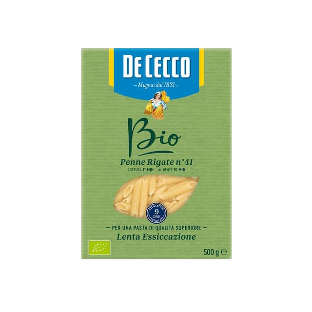 8001250060419 - De Cecco - Pâtes Penne Rigate Bio N°41 Premium