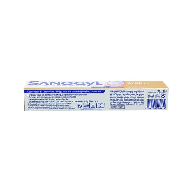 3346029400719 - Sanogyl - Dentifrice soin global + blancheur multi protection