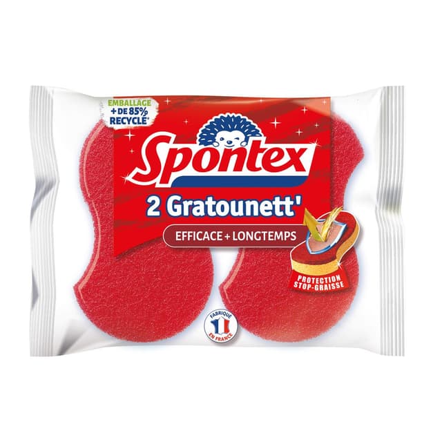 3384128800719 - Spontex - Éponges gratounett' structure renforcée