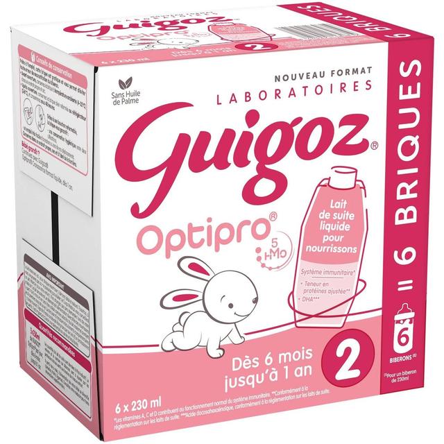 8445291180819 - Guigoz - Lait bébé liquide 2ème âge Optipro, 6-12 mois