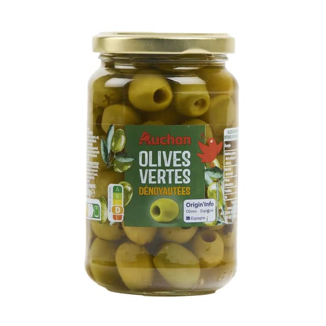 3596710561919 - Auchan - Olives vertes dénoyautées en bocal