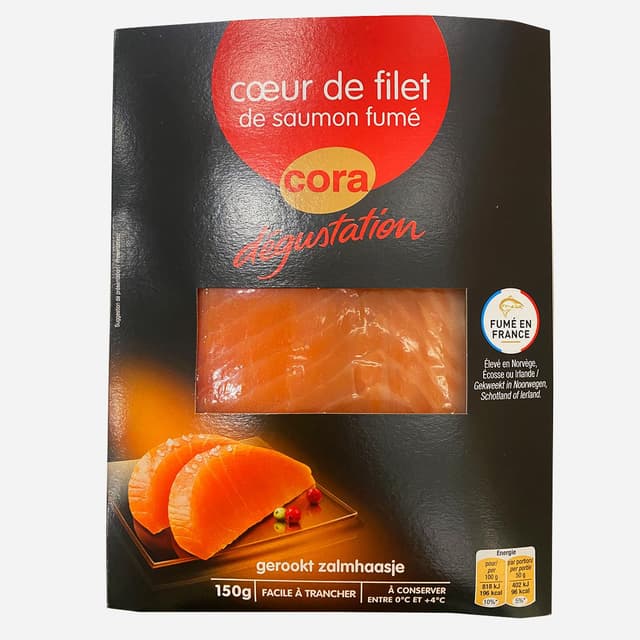 3257984762319 - Cora Dégustation - Coeur de Filet de Saumon Fumé