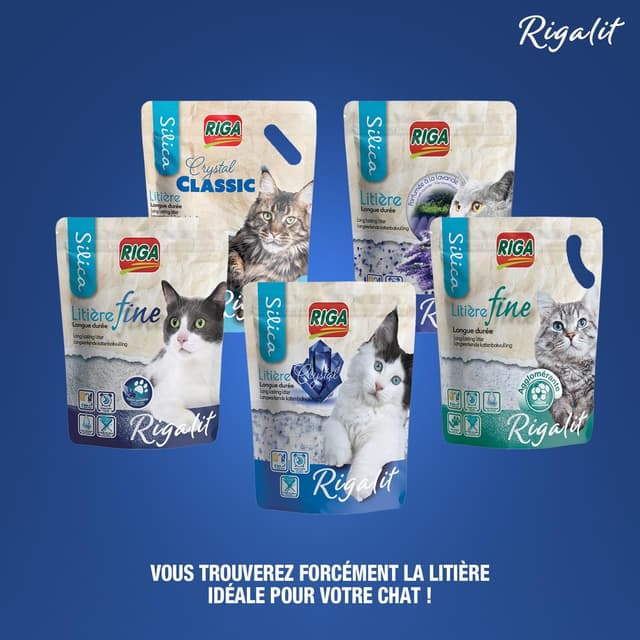 3166780054019 - Riga Rigalit - Litière silice senteur lavande