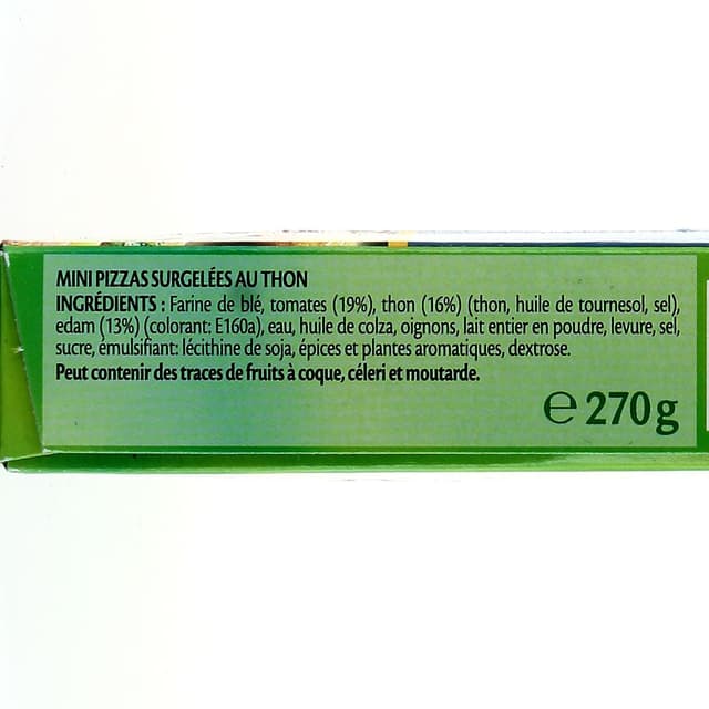 7613031464319 - Buitoni Piccolinis - 9 Mini pizzas au thon 9x30g