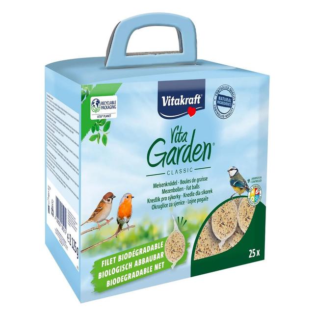 4008239585219 - Vitakraft - 25 Boules de Graisse en Filet Biodégradable