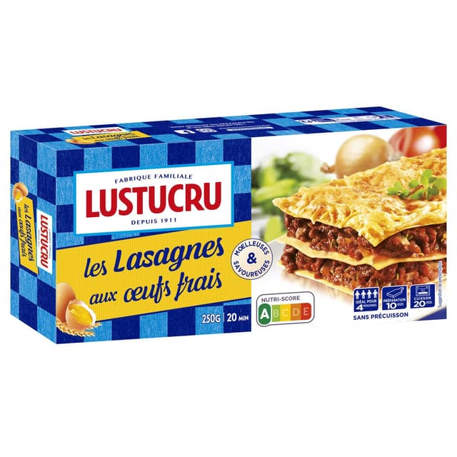 3660861025719 - Lustucru - Pâtes Lasagne aux oeufs Frais