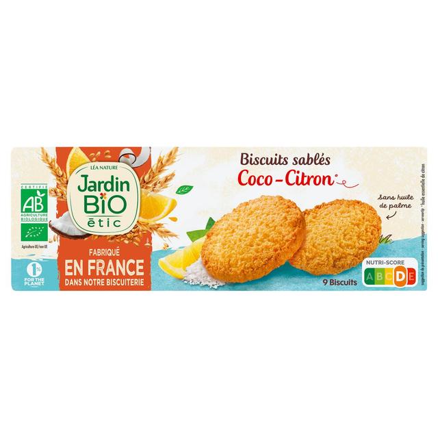 3478820036719 - Jardin Bio Etic - 9 Biscuits Sablés Coco Citron Bio