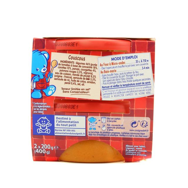 7613035837119 - Nestlé - P'tite Recette - Couscous Bol Bébé Dès 8 mois