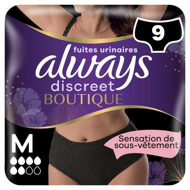 8700216247719 - Always Discreet - Culottes Fuites Urinaires Noir Taille M