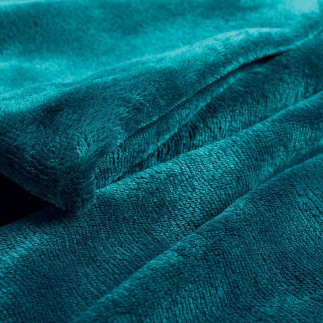 3574386087919 - Douceur D Interieur - Plaid Flanou Bleu