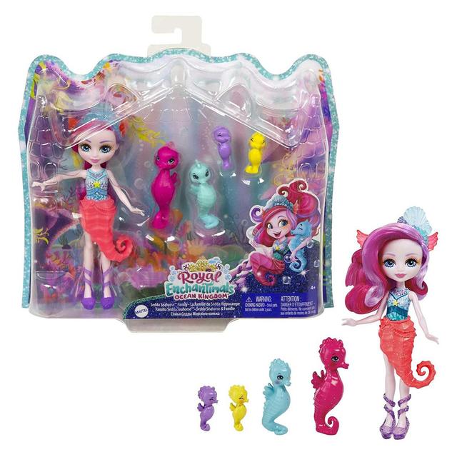 0194735008919 - Enchantimals - Mattel - Famille de Sedda Hippocampe - HCF73- Enchantimals
