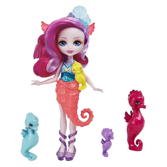 0194735008919 - Enchantimals - Mattel - Famille de Sedda Hippocampe - HCF73- Enchantimals