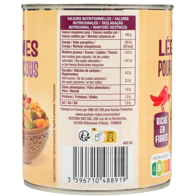 3596710488919 - Auchan - Légumes pour couscous