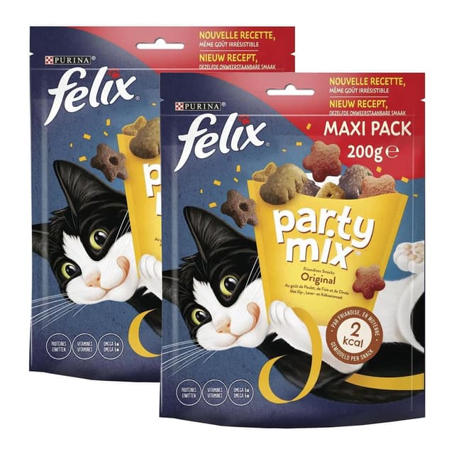 2050000419119 - Purina - Félix - Party Mix Original Poulet Foie Dinde - Friandises pour chat