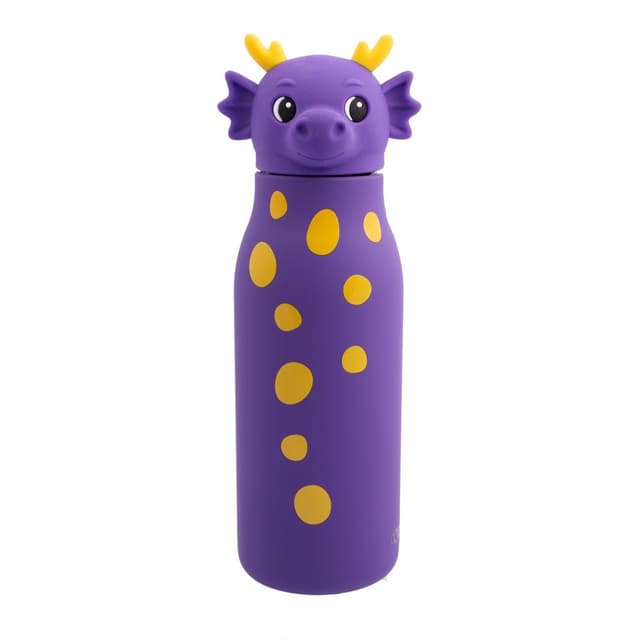 5404035729519 - Dotz - Bouteille en acier inoxydable à double paroi avec paille en silicone Zigo