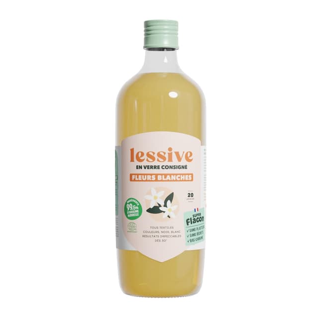 3770015542020 - Super Flacon - Lessive à la fleurs blanches
