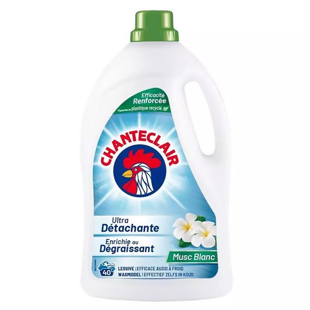 8015194532420 - Chanteclair - Lessive liquide ultra détachante enrichie au dégraissant musc blanc
