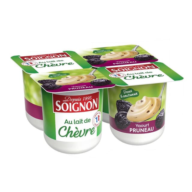 3523230053020 - Soignon - Yaourt pruneau au lait de chèvre