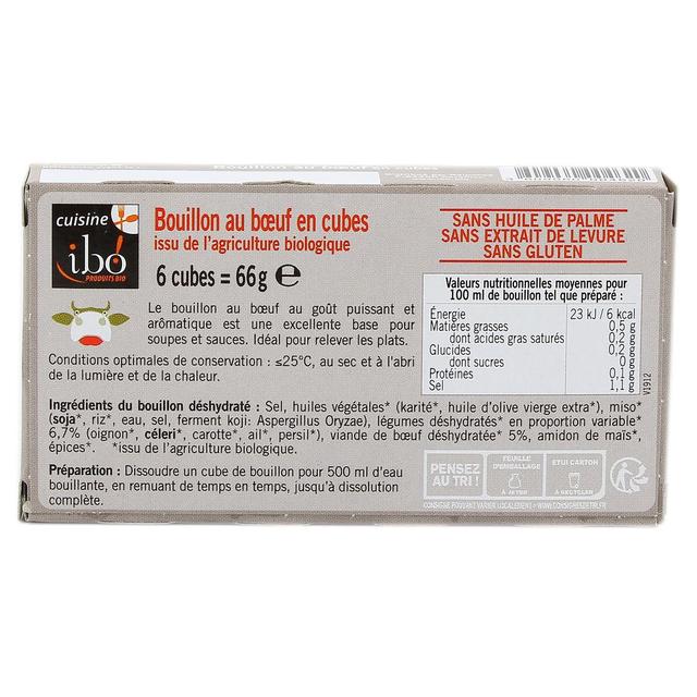 3609060004620 - Ibo - Bouillon de boeuf en cube bio