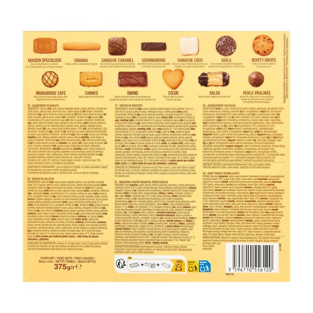 3596710556120 - Auchan - Assortiment de biscuits fins chocolatés