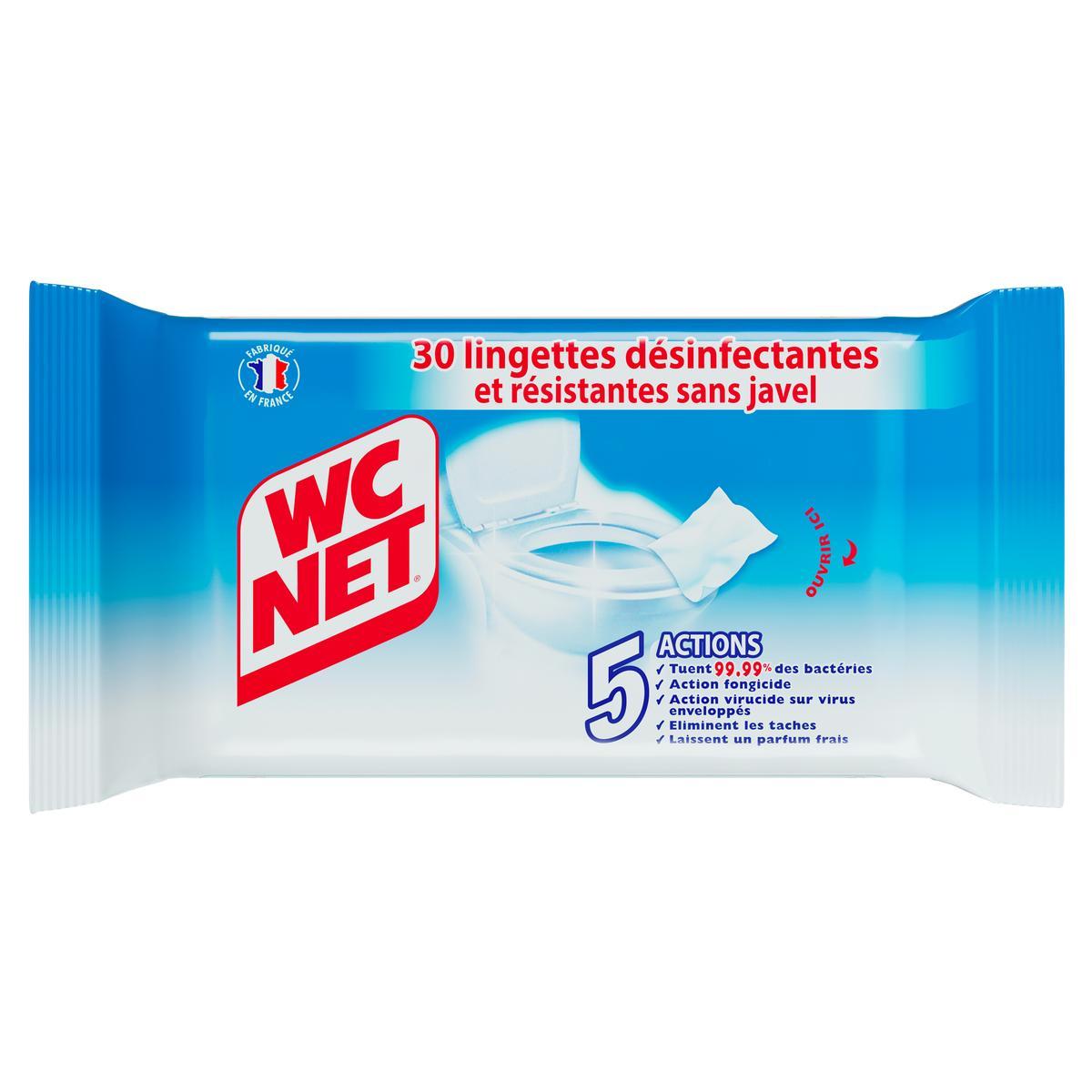 3346027788420 - WC net - Lingettes désinfectantes & résistantes sans javel