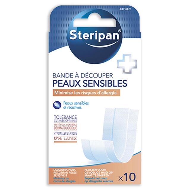 3031443120021 - Steripan - Bande Prédécoupée Peau Sensible 10x6 cm