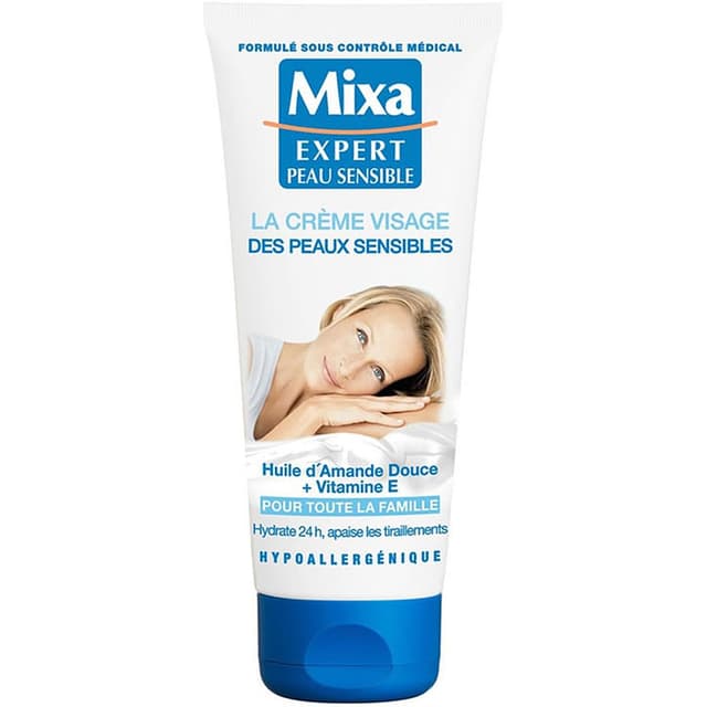 3600550230321 - Mixa - Crème Visage des peaux sensibles Huile d'Amande Douce + Vitamine E