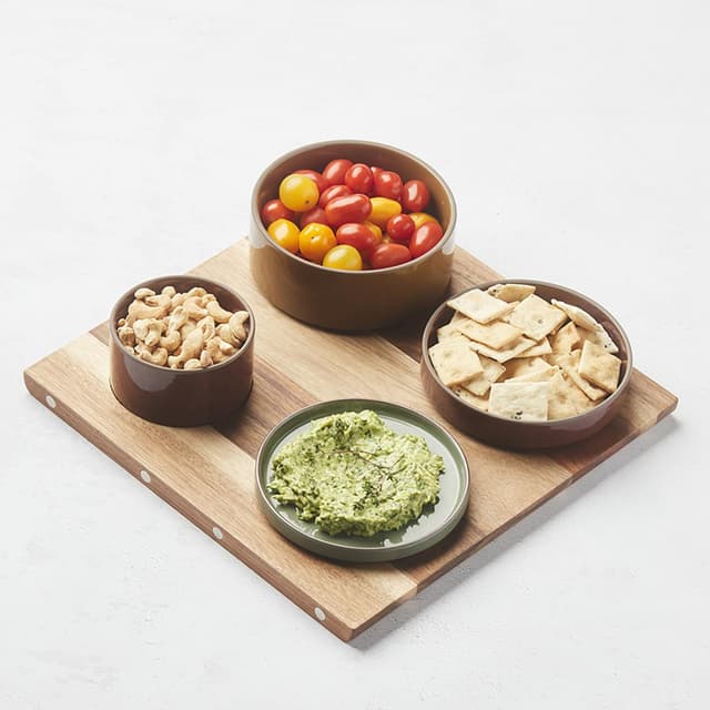 5404035721421 - Point virgule - Planche de service Tapas en acacia avec aimants