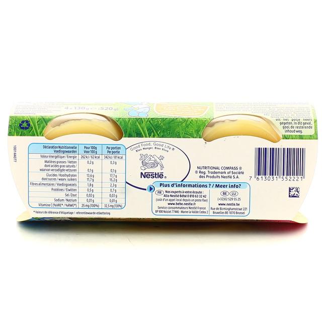 7613031552221 - Nestlé - Naturnes - Pomme banane Bol Bébé Dès 4 mois