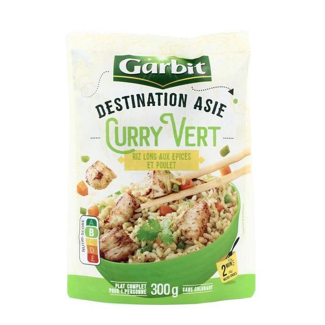 3261055953421 - Garbit - Curry vert- Riz long aux épices et poulet 