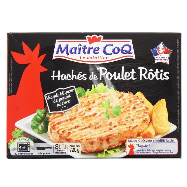 3230890843921 - Maître Coq - 8 Hachés de poulet rôtis 8x90g