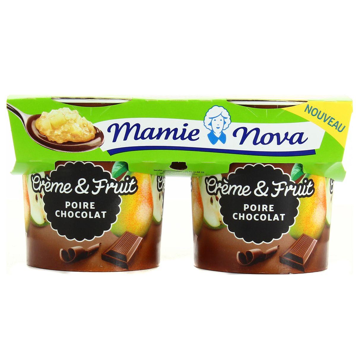 Mamie Nova - Crème et fruit à la poire chocolat