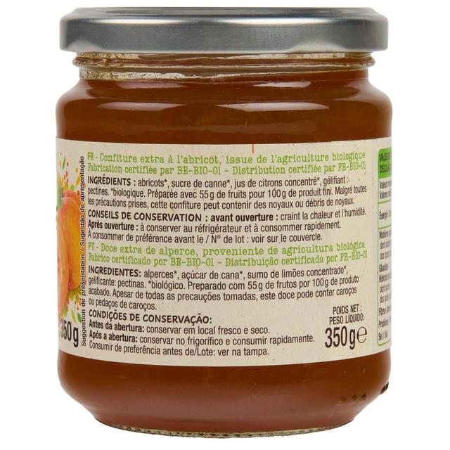 3596710553921 - Auchan Bio - Confiture extra abricot bio