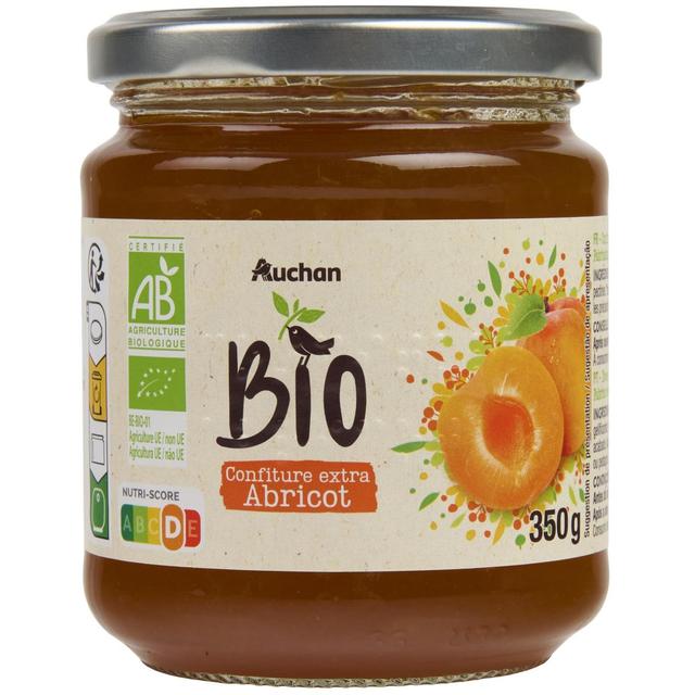 3596710553921 - Auchan Bio - Confiture extra abricot bio