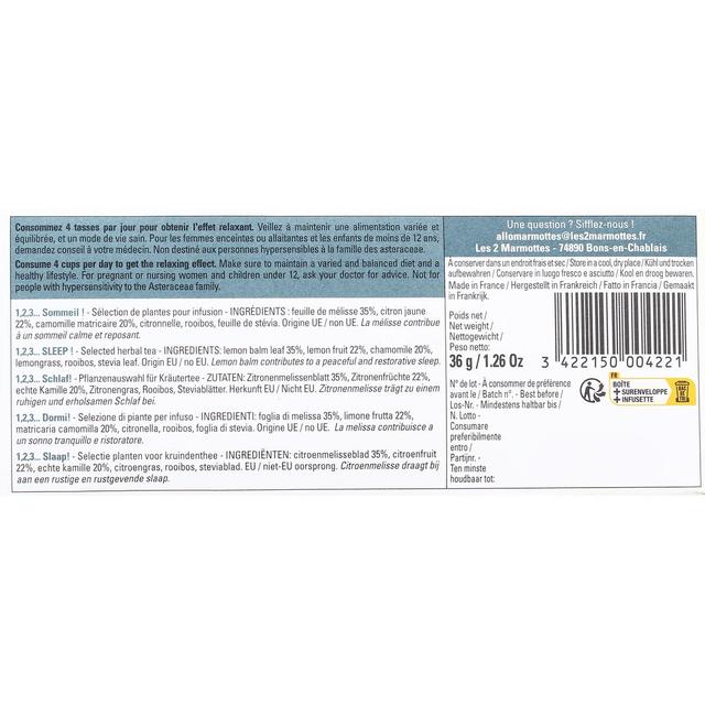 3422150004221 - Les 2 Marmottes - Infusion 1,2,3 Sommeil !