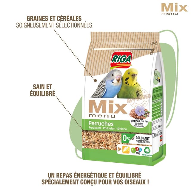 3166780065121 - Riga - Mix Menu Perruches