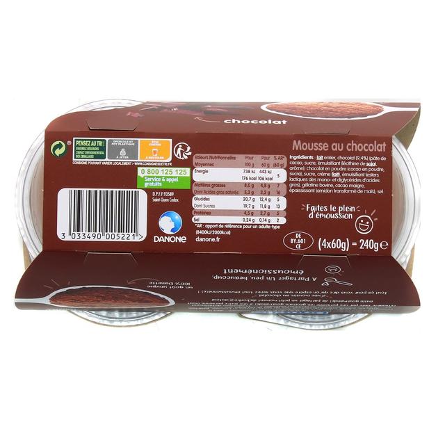 3033490005221 - Danette - Mousse chocolat